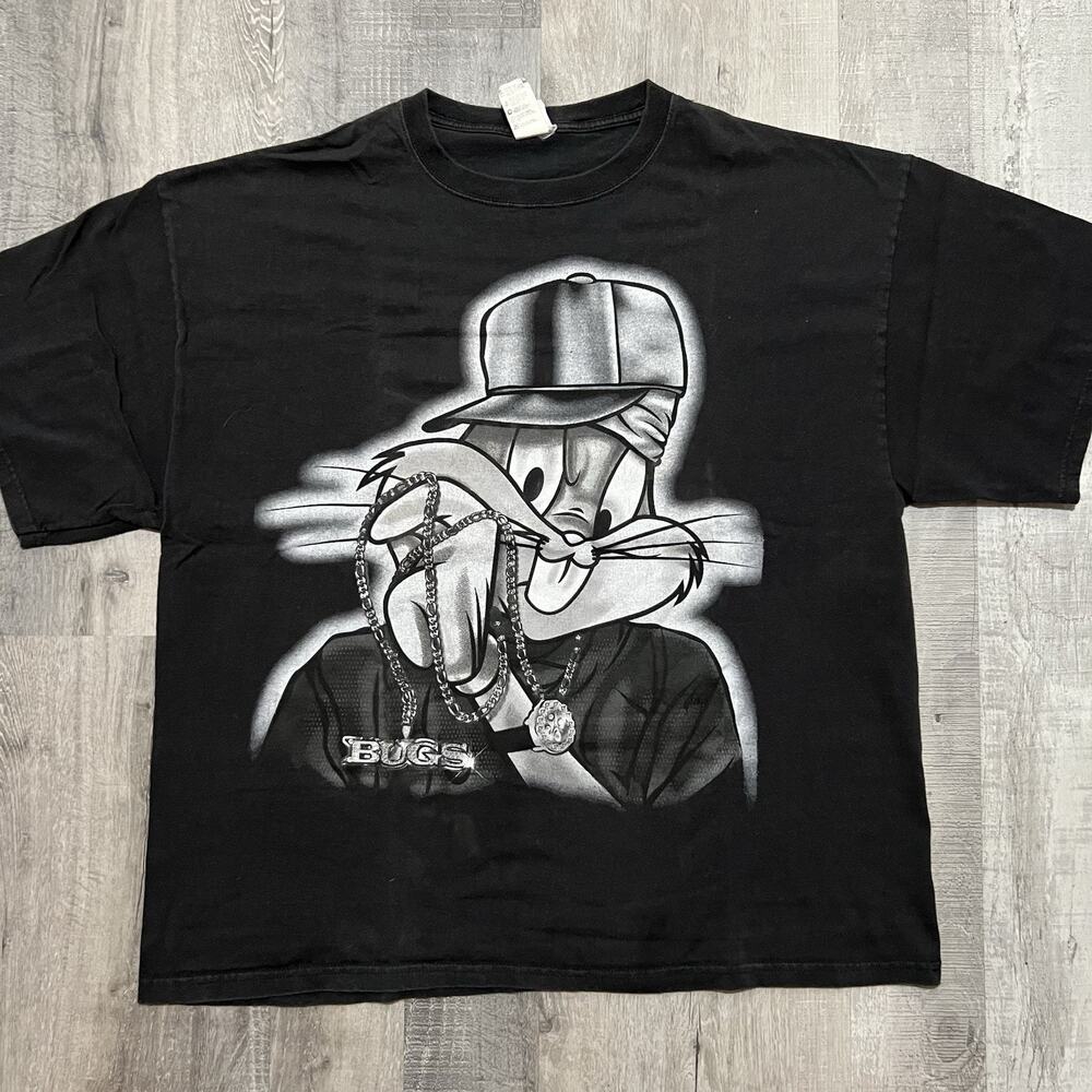 Vintage 2007 Looney Tunes Gangster Bugs Bunny Hip Hop Bling Jewelry Size 2XL
